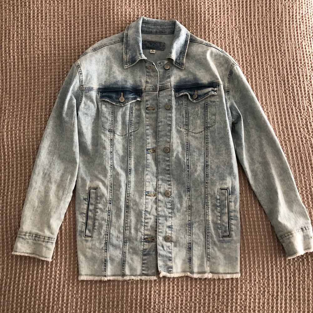 NWOT Maurices Jean Jacket Size Small Light Wash